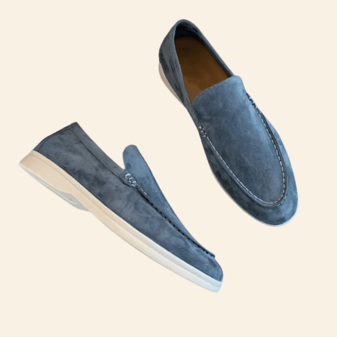 Suede Slip-On Shoes with Timeless Design