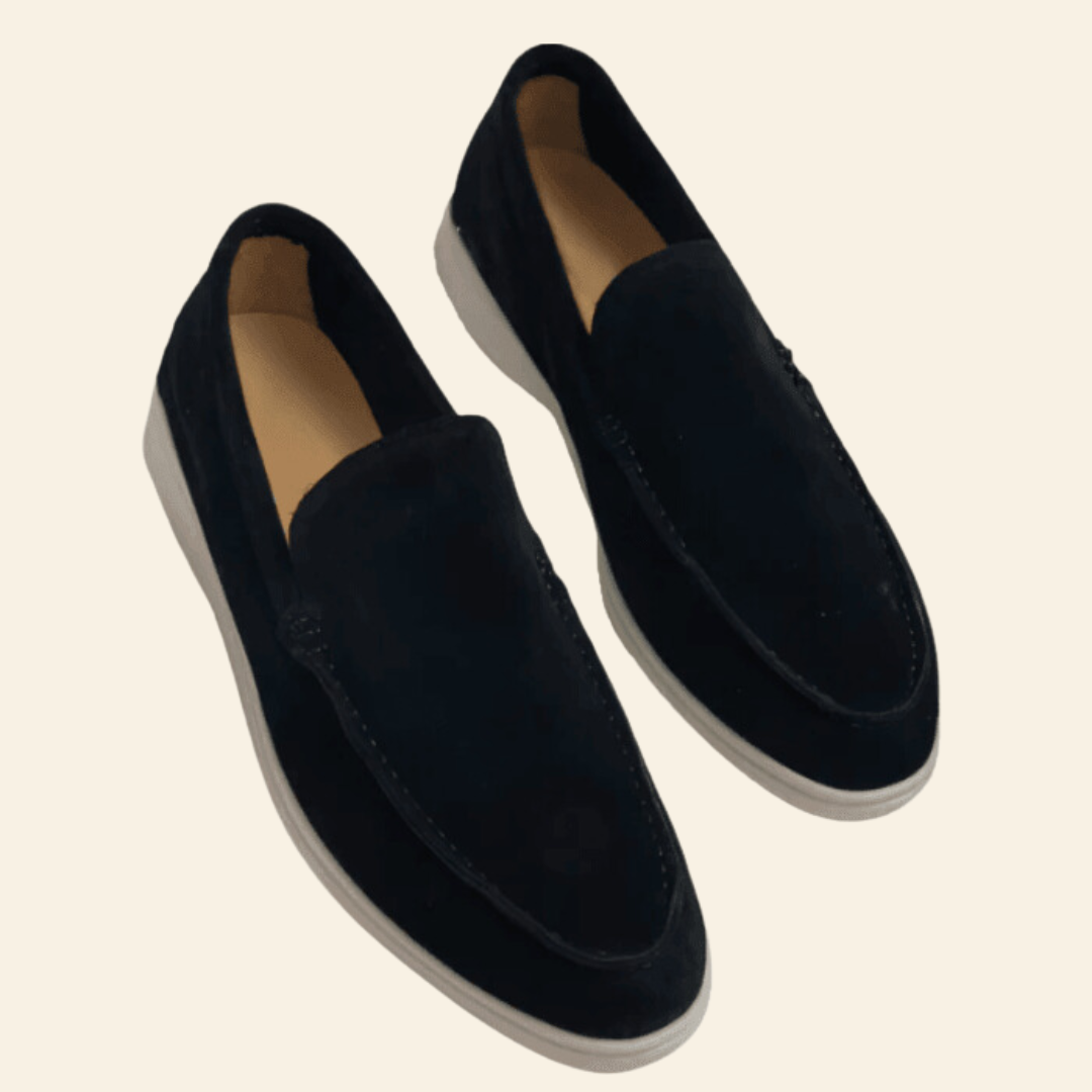 Suede Slip-On Shoes with Timeless Design