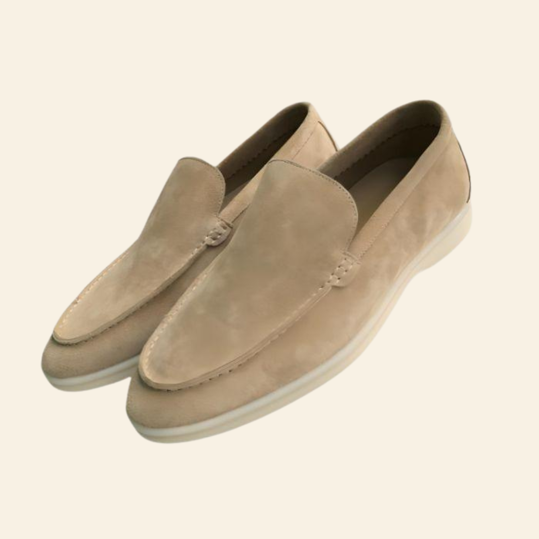 Suede Slip-On Shoes with Timeless Design
