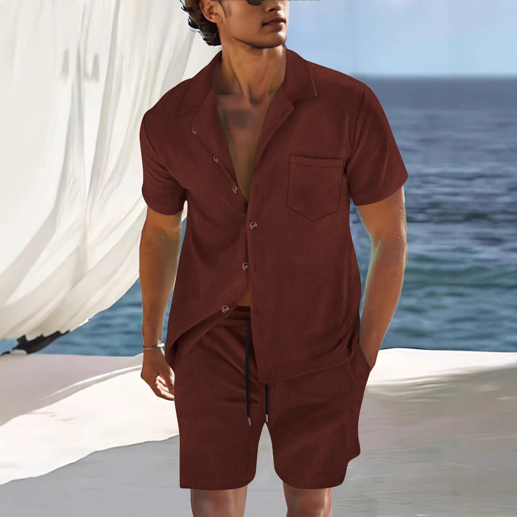 Cotton Shirt and Shorts Combo for Men