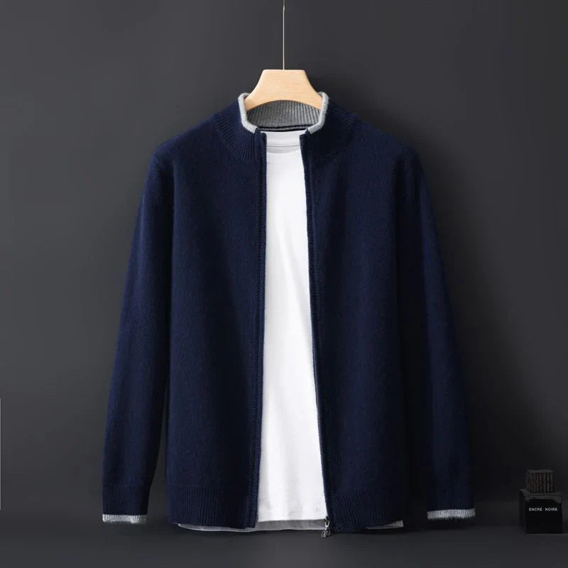 James | cashmere zip cardigan