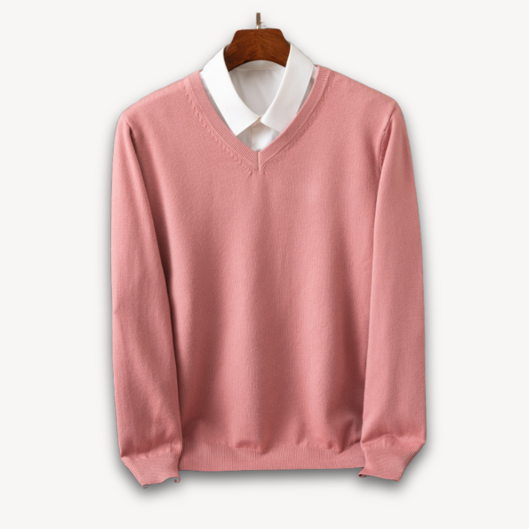 Jasper | Men's Elegant V-Neck Cashmere Sweater