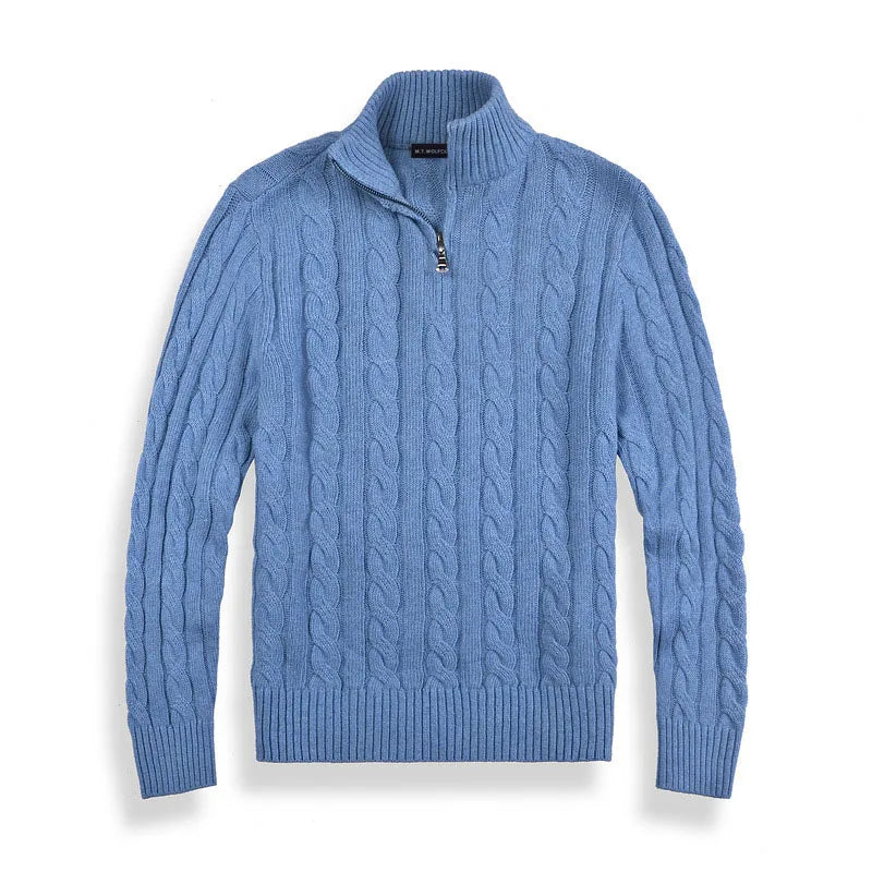 Old Money Half Zip Sweater for Men