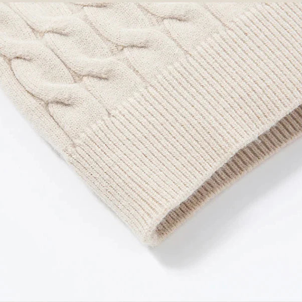 George | cable-knit wool cardigan