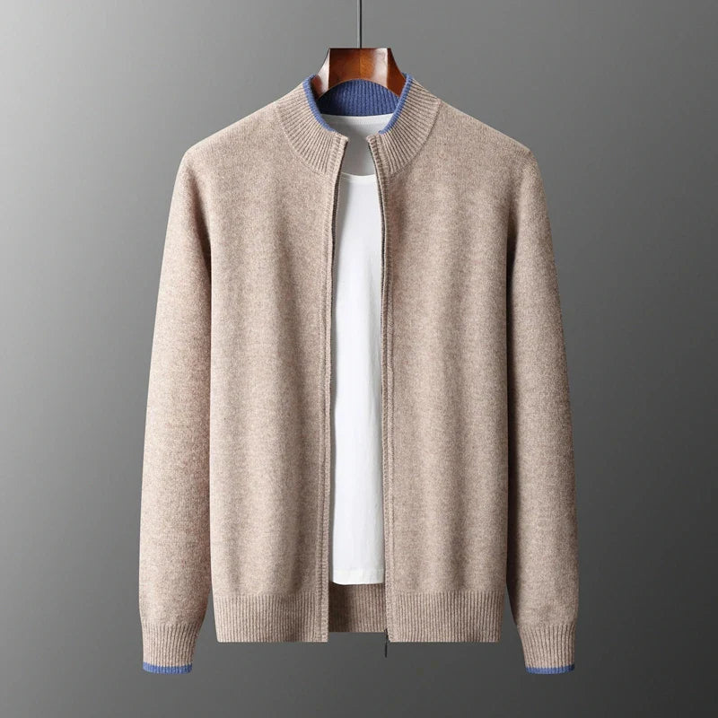 James | cashmere zip cardigan