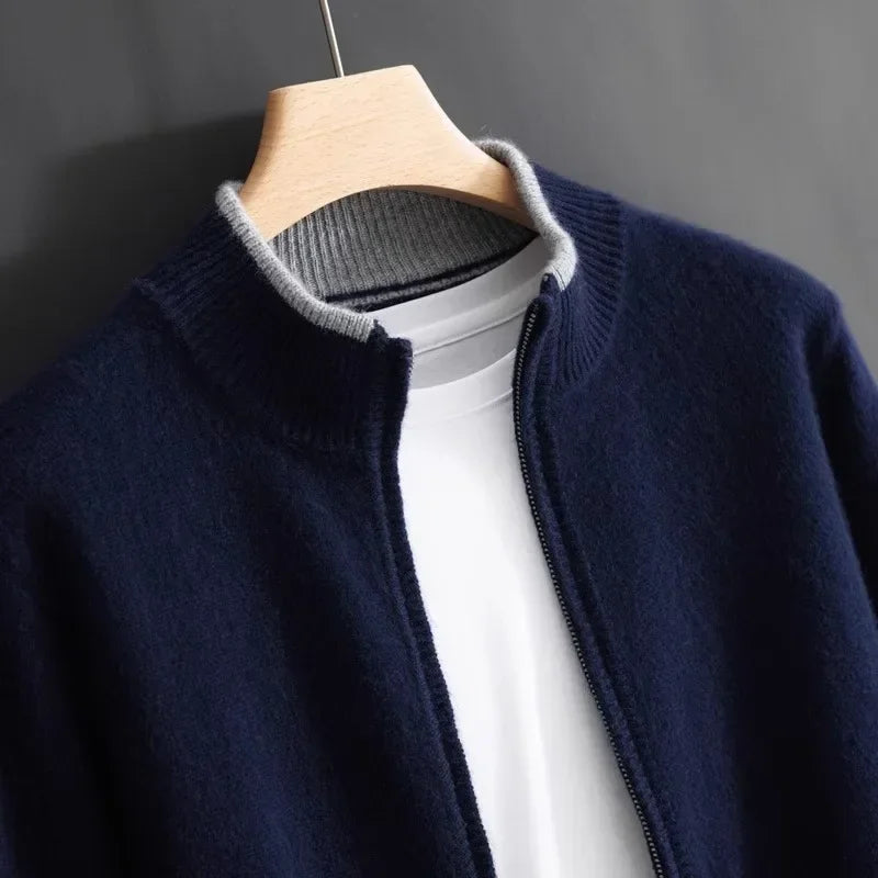 James | cashmere zip cardigan