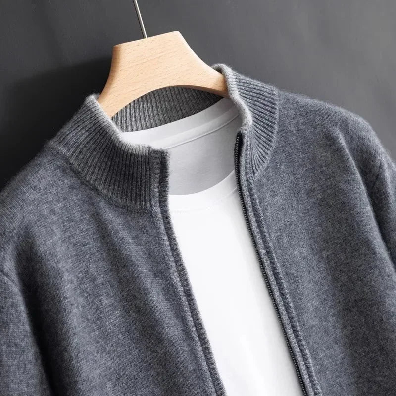James | cashmere zip cardigan
