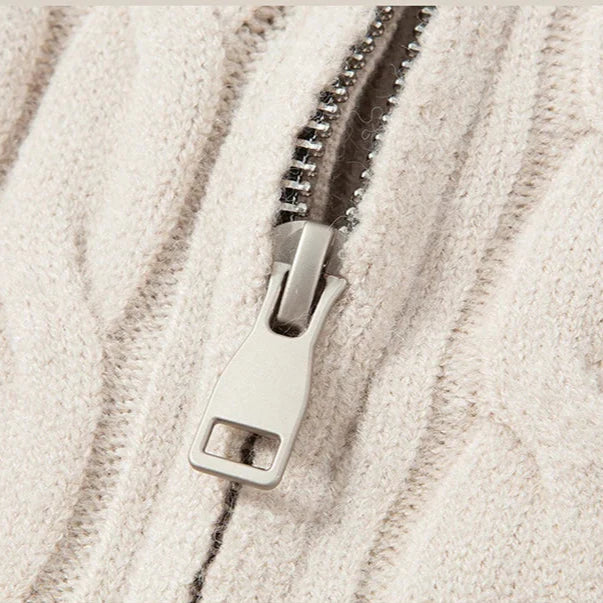 George | cable-knit wool cardigan