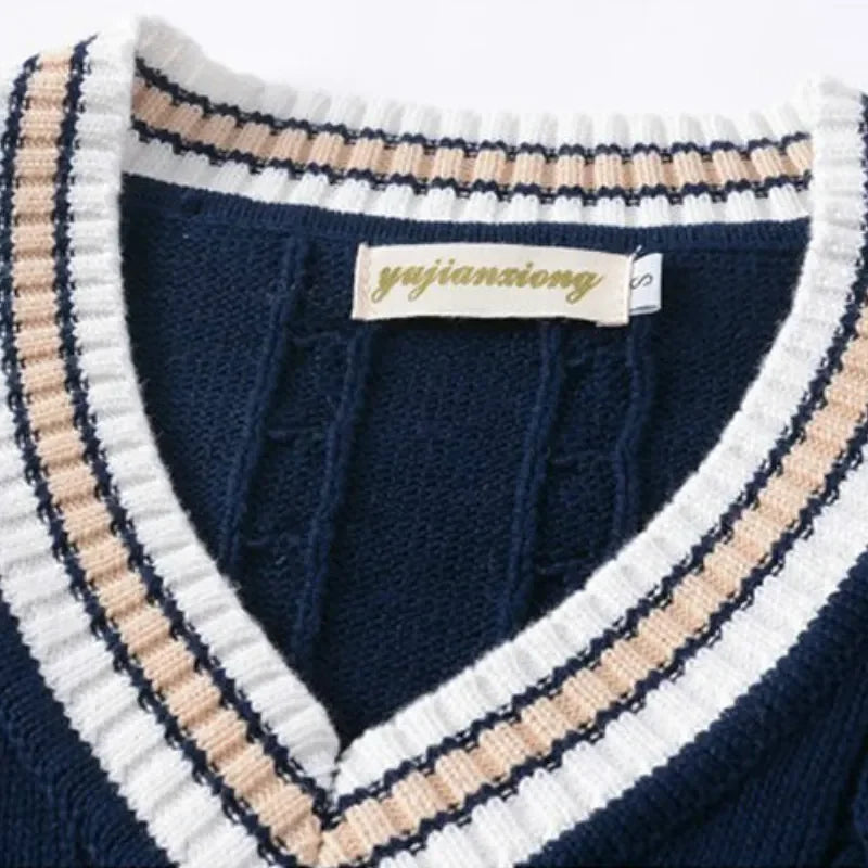 Men's V-Neck Sleeveless Sweater
