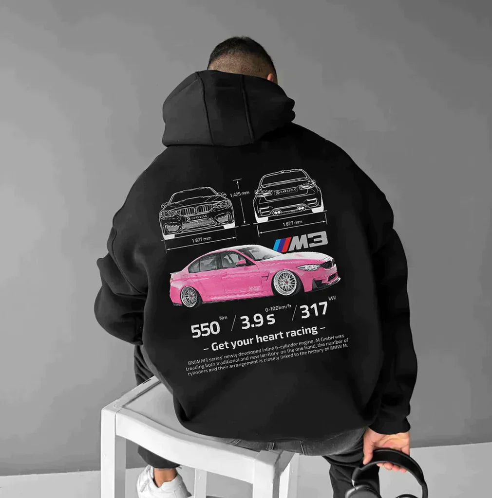 Oliver | Men's Oversized Racing Hoodie | Riley Collection