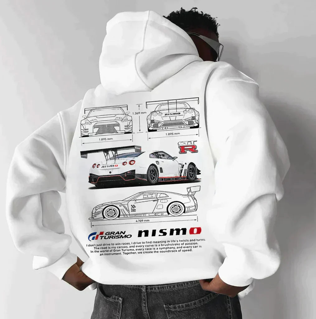 Oliver | Men's Oversized Racing Hoodie | Riley Collection