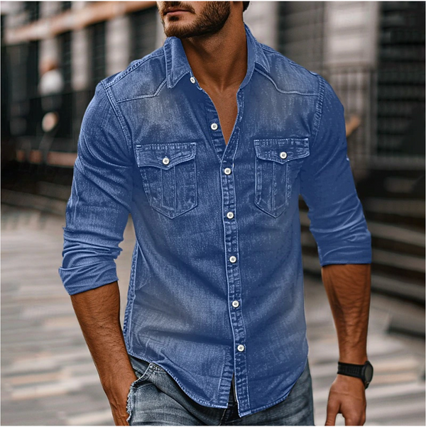 Men's Stylish Denim Shirt