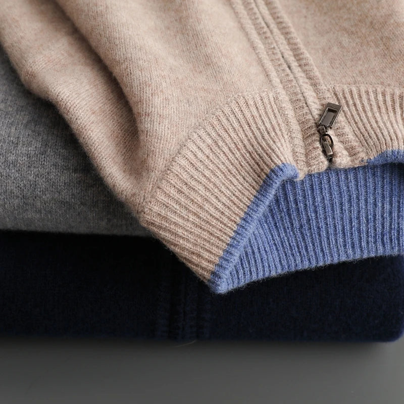 James | cashmere zip cardigan