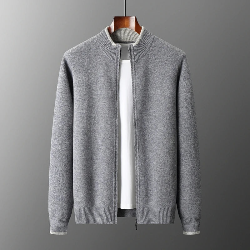 James | cashmere zip cardigan