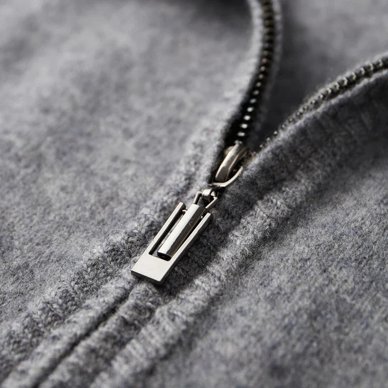 James | cashmere zip cardigan