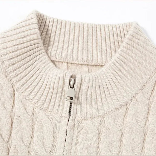 George | cable-knit wool cardigan