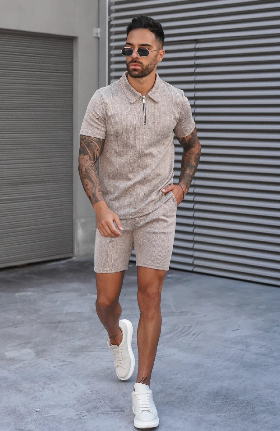Trendy and Relaxed Men's Clothing Ensemble