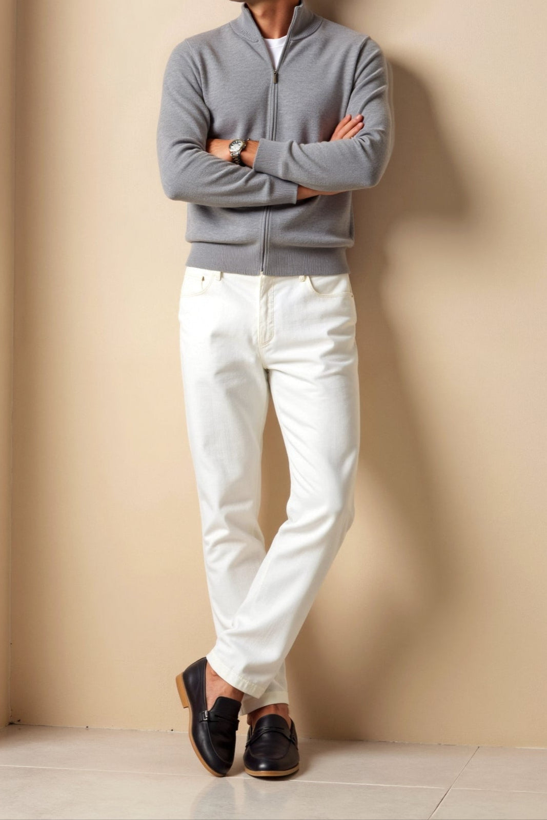 Theo | Men's Slim-Fit Elegant Cardigan Sweater