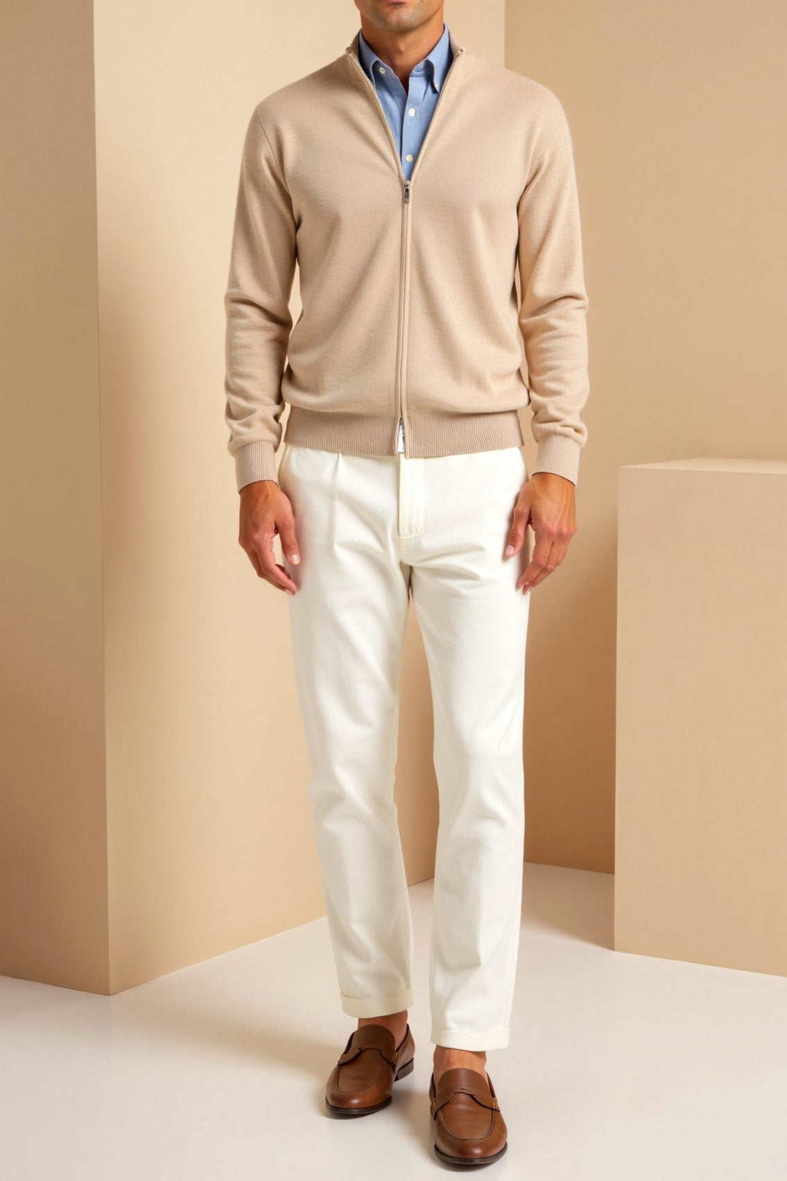 Theo | Men's Slim-Fit Elegant Cardigan Sweater