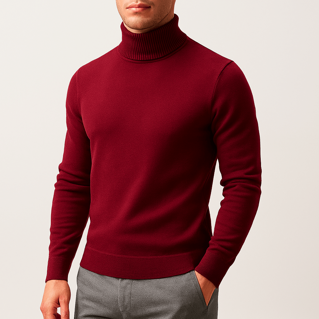 Caleb | Men's Cozy Turtleneck Sweater