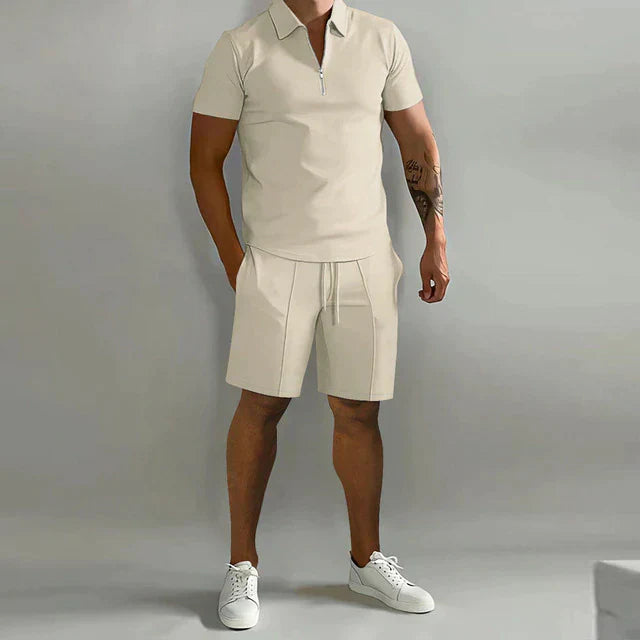 Elegant Polo and Shorts Ensemble