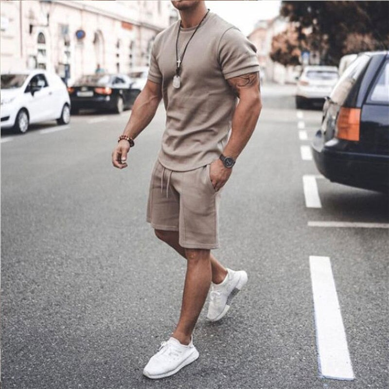 Men's Relaxed Fit Shorts and Tee Set