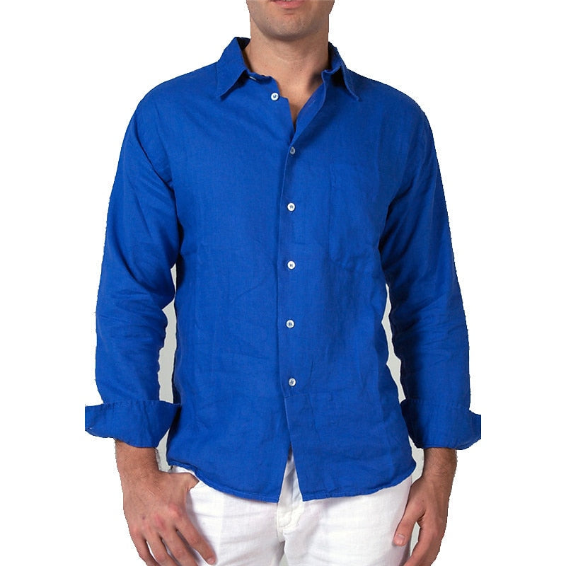 Casual Linen Shirt with Comfortable Fit