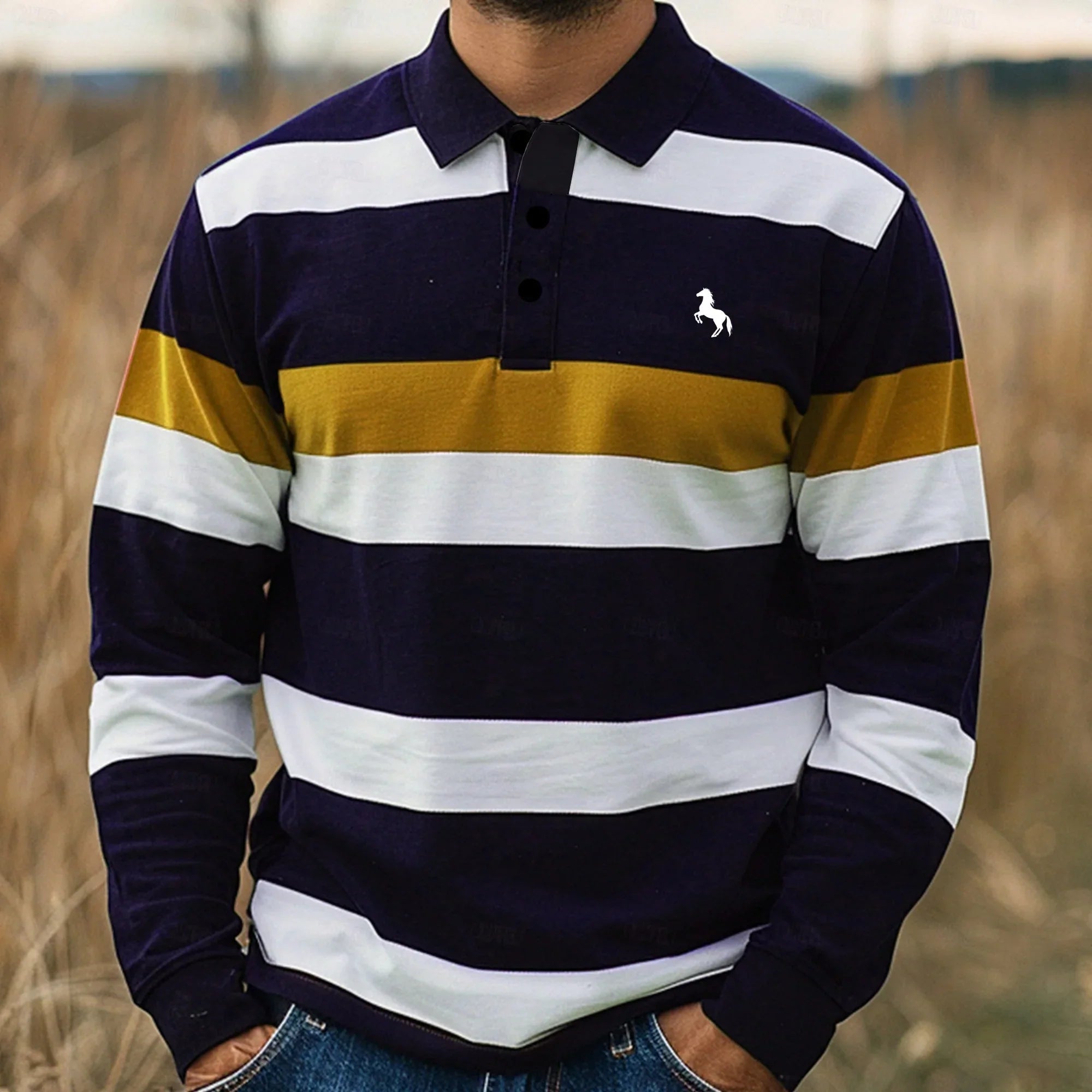 Men's Summer Polo, Breathable and Elegant