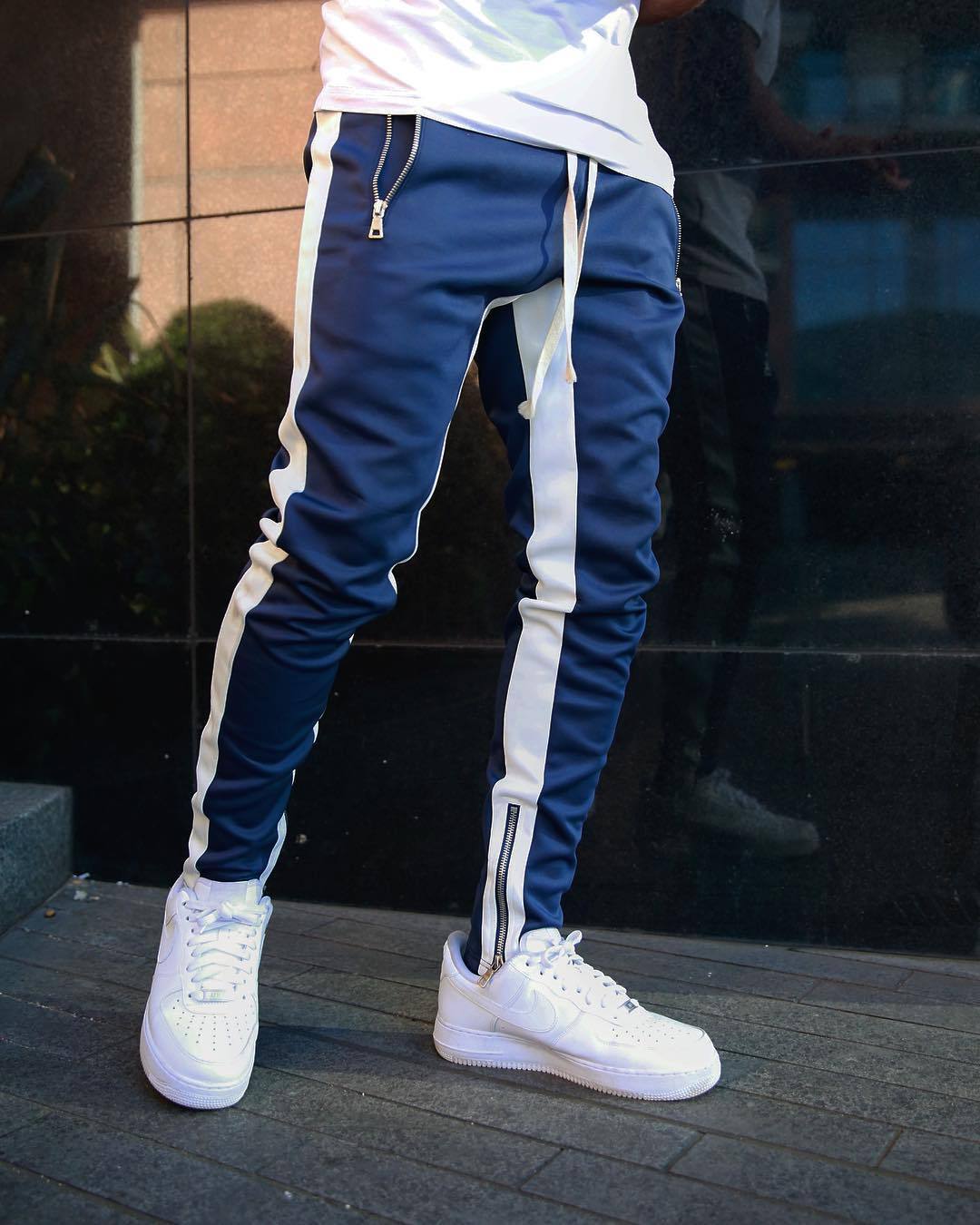 Warren | Men's Striped Joggers for Sports