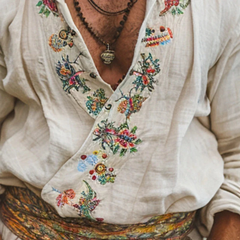 Jason | Bohemian summer shirt for men