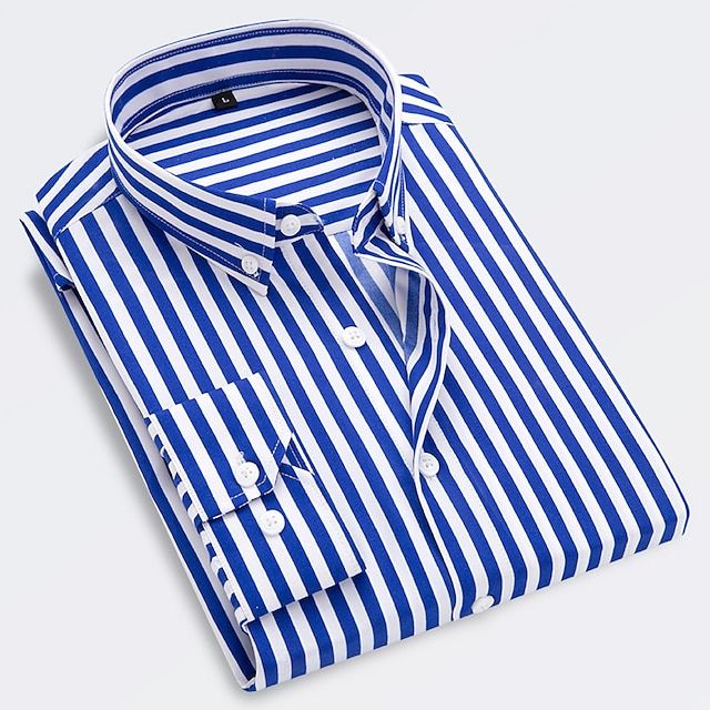 Men's Summer Shirt with Elegant Stripes