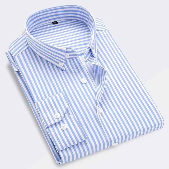 Men's Summer Shirt with Elegant Stripes