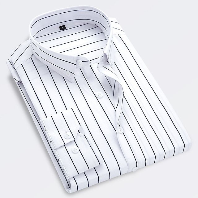 Men's Summer Shirt with Elegant Stripes