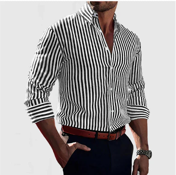 Shirt with Stylish Striped Design