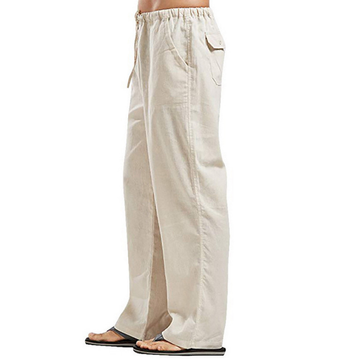 Men's Lightweight Breathable Linen Pants for Comfort