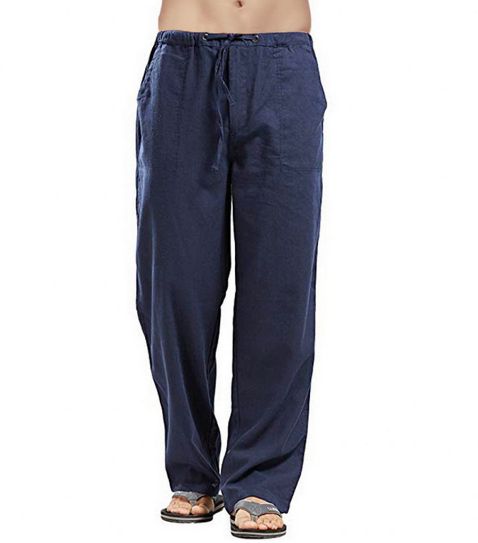 Men's Lightweight Breathable Linen Pants for Comfort