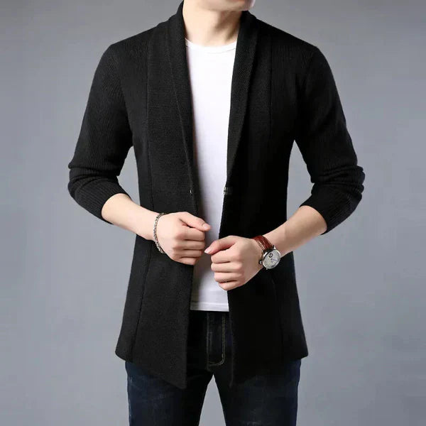 Julian | Men's Ribbed Wool Cardigan