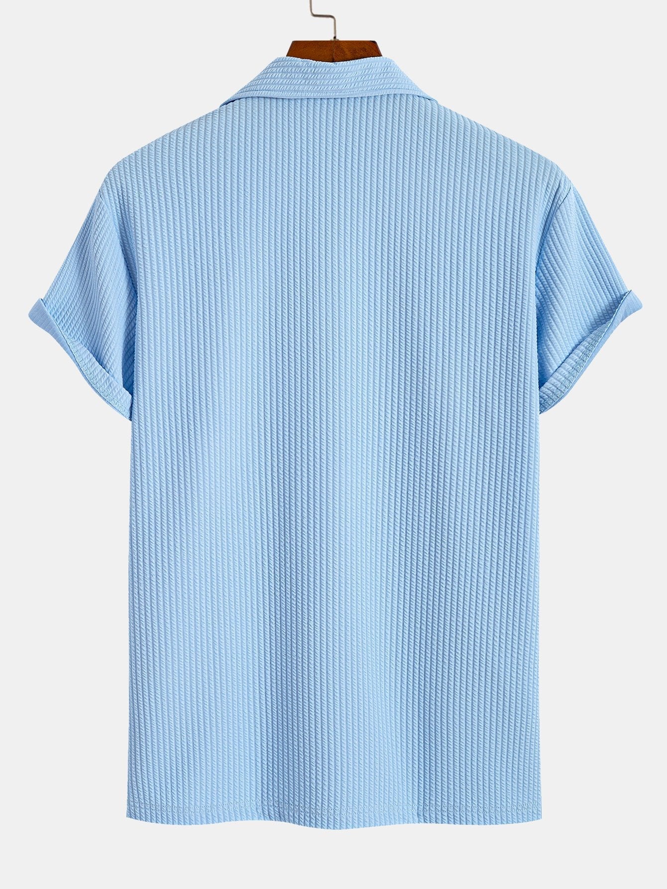 Textured Cuban Collar Polo Shirt