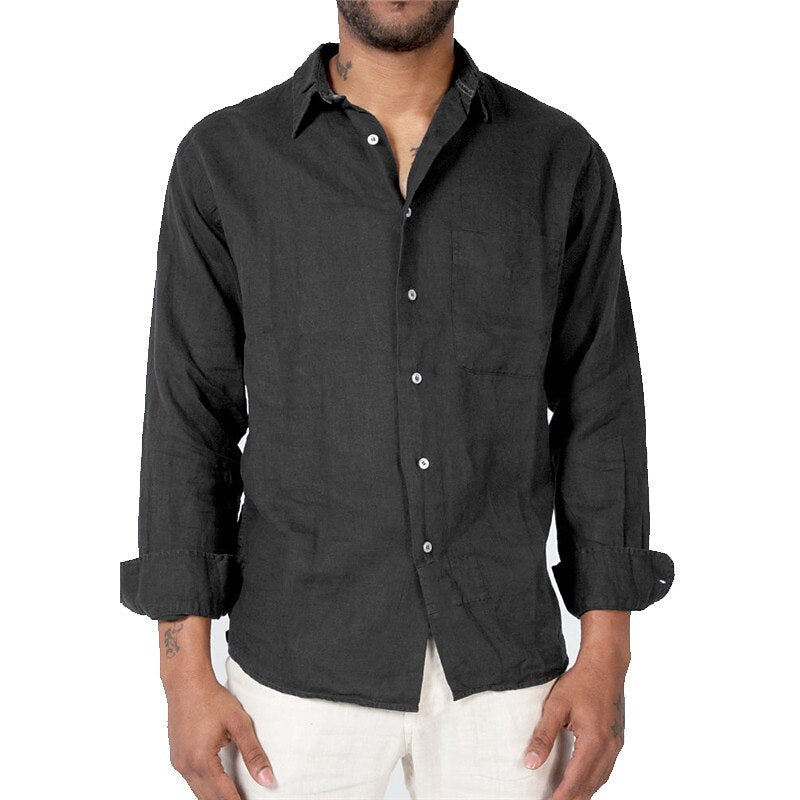 Casual Linen Shirt with Comfortable Fit
