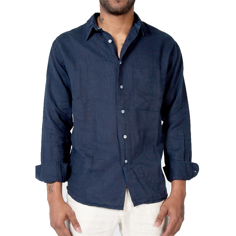 Casual Linen Shirt with Comfortable Fit
