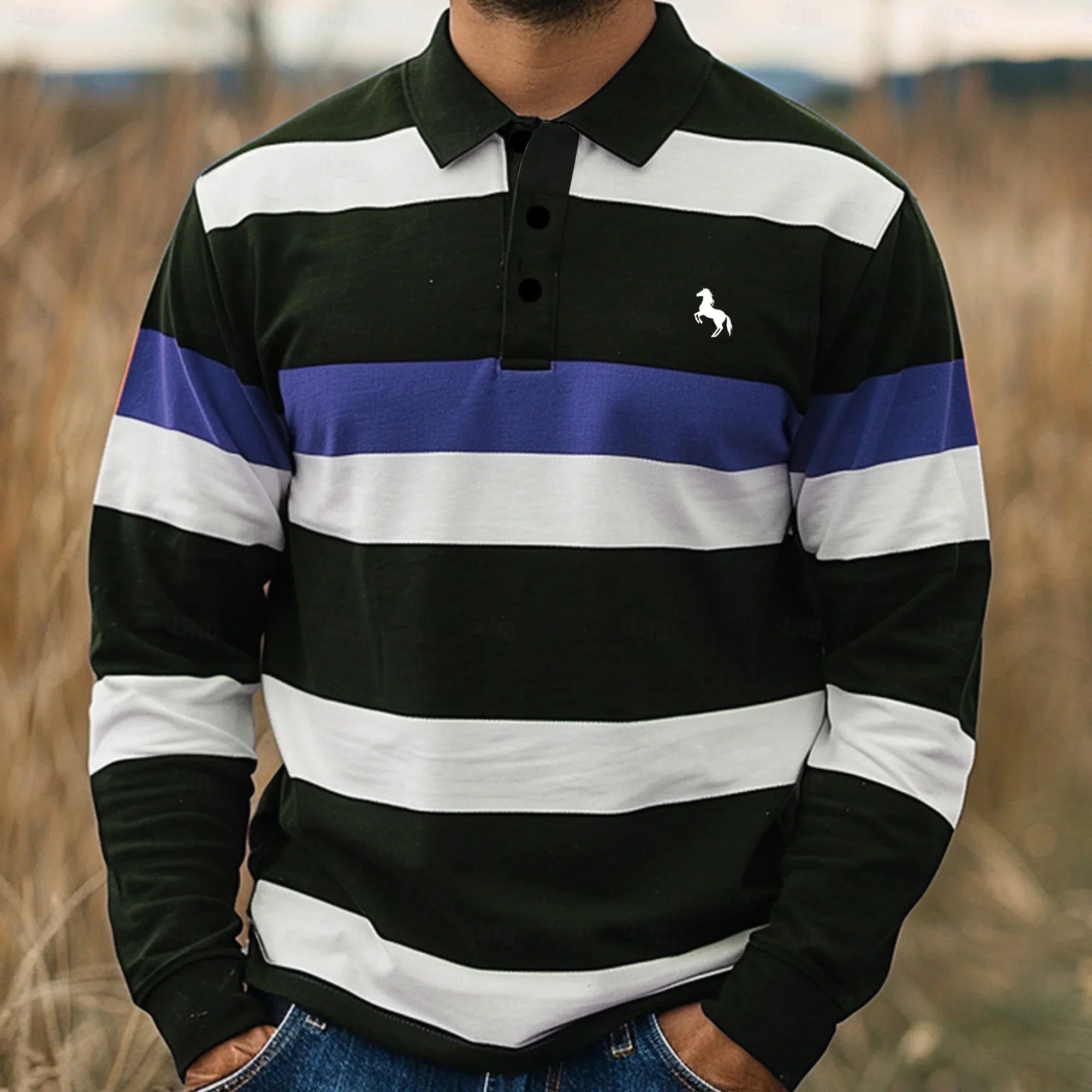Men's Summer Polo, Breathable and Elegant