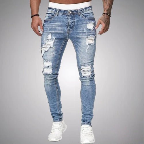 Men's Distressed Denim Jeans