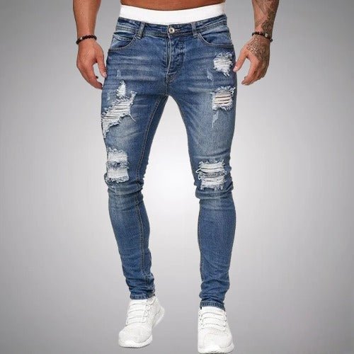 Men's Distressed Denim Jeans