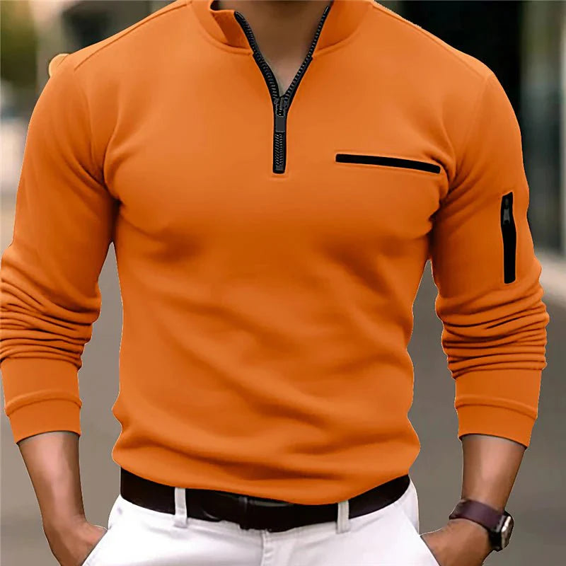 Men's Quarter-Zip Sweater | Luxe Design