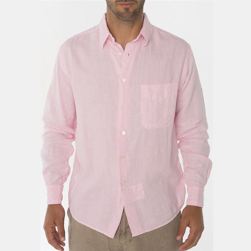 Casual Linen Shirt with Comfortable Fit