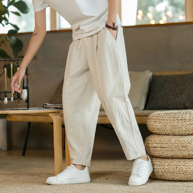 Elegant Summer Linen Trousers