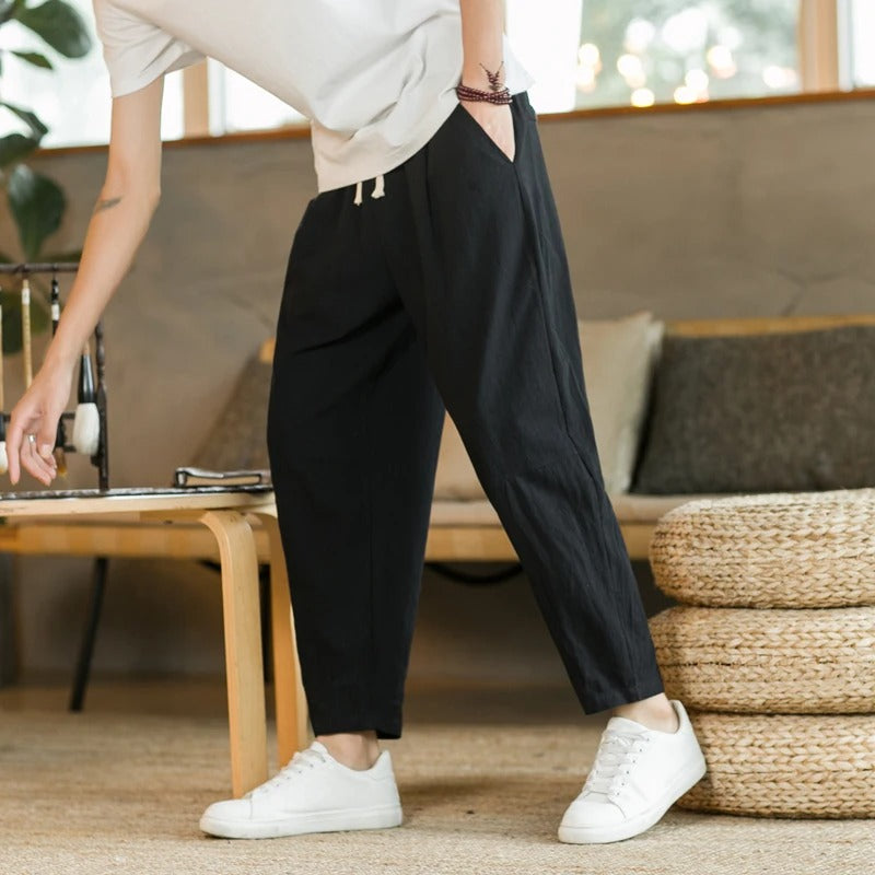 Elegant Summer Linen Trousers