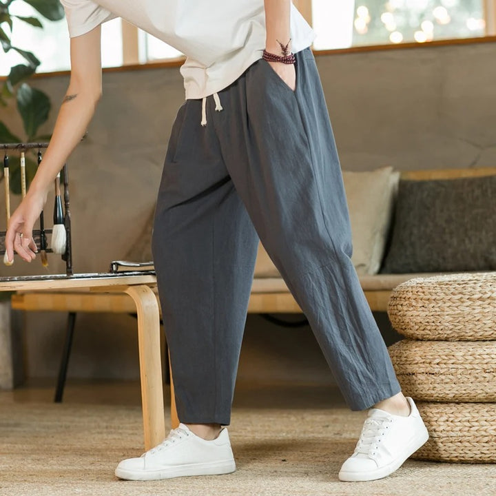 Elegant Summer Linen Trousers