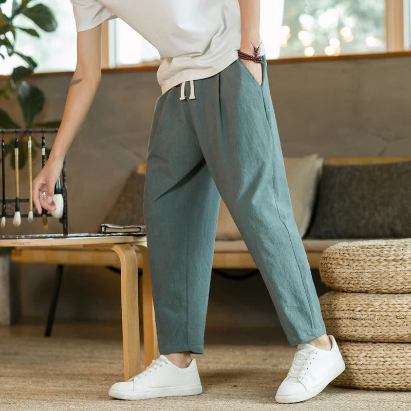 Elegant Summer Linen Trousers