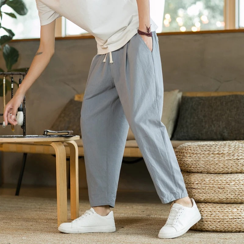 Elegant Summer Linen Trousers